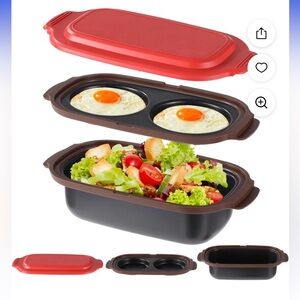 Red Microwave Cookware Set by Prepology